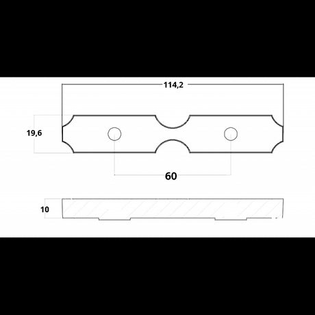 Tecnoseal-Platte für 300-350 PS Motoren 01176