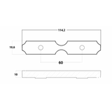 Placa Tecnoseal para motores de 300-350 HP 01176