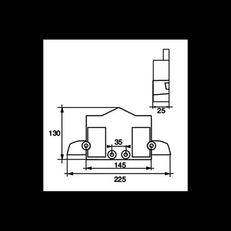 Tecnoseal-Platte für Sterndrive 01157