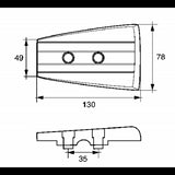 Enrico Polipodio Volvo Sx Dph/Dpr Zinkplatte VP024 Volvo Penta Anoden