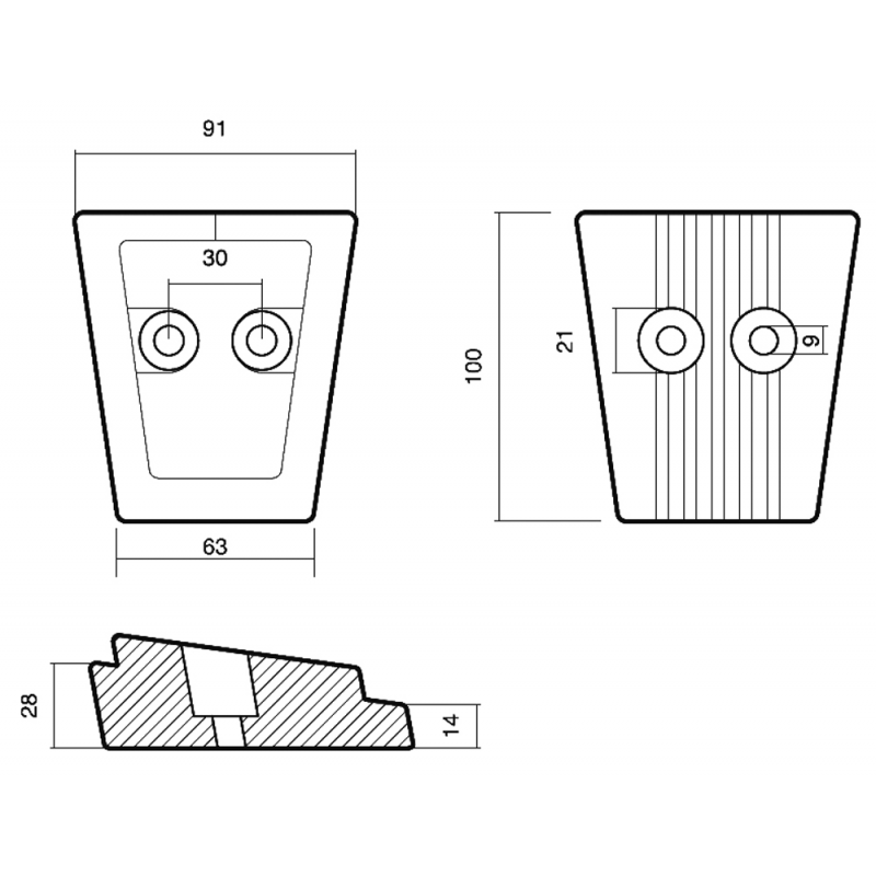 Tecnoseal Piastra Volvo Sx-A/Dps-A 00737