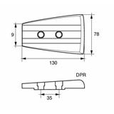 Tecnoseal Piastra In Zinco Piede Poppiero Dpr 00733-1