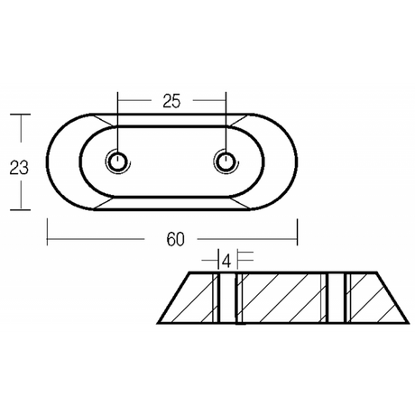 Placa exterior de zinc Enrico Polipodio 00912