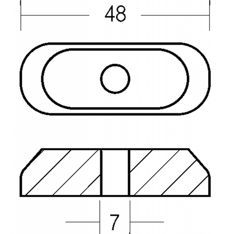 Placa Tecnoseal 2 Hp 9, 9-15 Hp 4T 01210