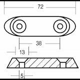 Enrico Polipodio Platte 2-4-6-8 PS 01208 Suzuki Anoden