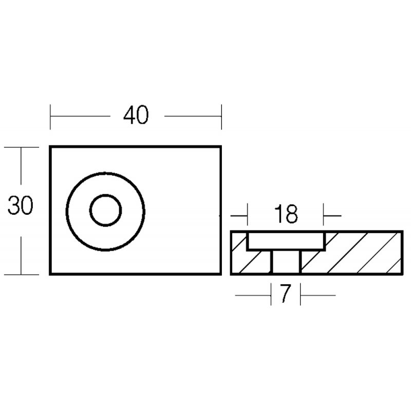 Enrico Polipodio Zinkplatte 65/115 PS 01204 Suzuki Anoden