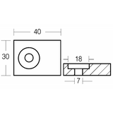 Enrico Polipodio Zinkplatte 65/115 PS 01204 Suzuki Anoden