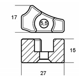 Placa Tecnoseal Yamaha 682-11325-00 01162