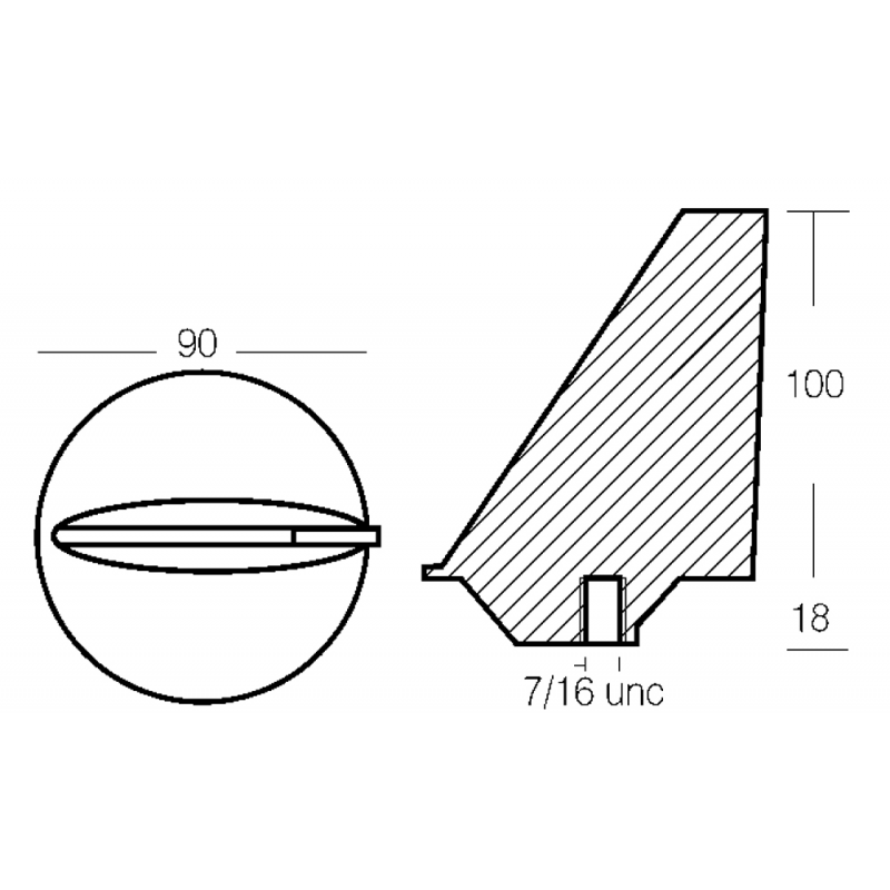 Enrico Polipodio Long Fin Stern Drives 80-140H 00801 Ánodos de Mercury - Mercruiser