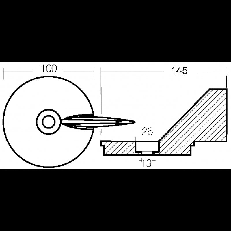 Enrico Polipodio Fin Formula 60 PS 00827 Quecksilberanoden – Mercruiser