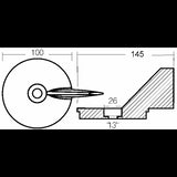 Enrico Polipodio Fin Formula 60 PS 00827 Quecksilberanoden – Mercruiser