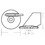 Aleta Tecnoseal con refrigeración 55-65 Hp 01201