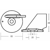 Enrico Polipodio Pinna Zn Cooling Lock 75-85Hp 01207 Ánodos Suzuki