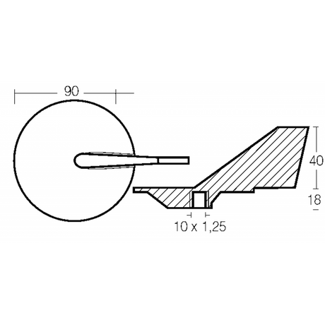 Enrico Polipodio 40/90 Hp Zinc Fin 01104 Yamaha Anodes - Mariner