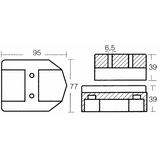 Placa de zinc Tecnoseal para motores Mercury 00806BIS