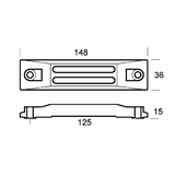 Placa de zinc Tecnoseal 35-50 Hp 01404