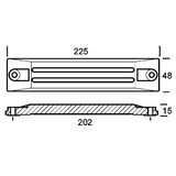 Ánodos Honda de placa de zinc Enrico Polipodio 75-130-225 Hp HN004