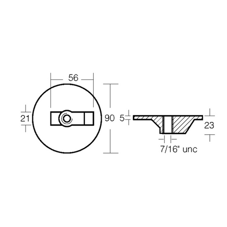 Enrico Polipodio Placca Verado - Alpha 00820 Anodi Mercury - Mercruiser