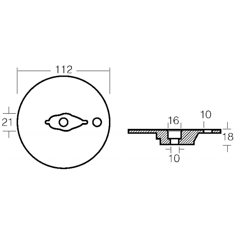 Tecnoseal Placca Mercruiser Bravo 00826