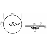 Tecnoseal Placca Mercruiser Bravo 00826