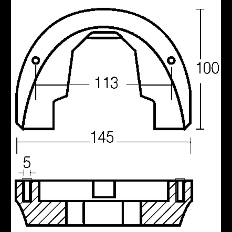 Enrico Polipodio Placca In Zinco Per Omc 00906