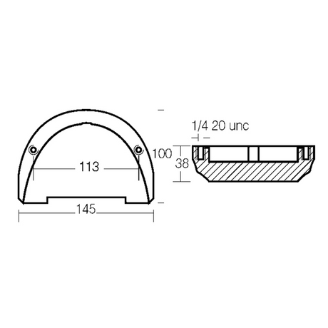 Enrico Polipodio Left Zinc Plate 00726 Volvo Penta Anodes