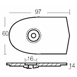 Placa Enrico Polipodio 6/8 Hp 01118 Ánodos Yamaha - Mariner