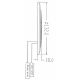 A.A.A. Plafoniera Inox 28 Led 00602-WH