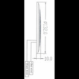 A.A.A. Plafoniera Inox 28 Led 00602-WH