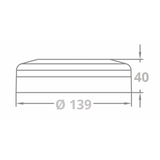 A.A.A. Plafoniera a 16 Led 12 Volt 00546-WH