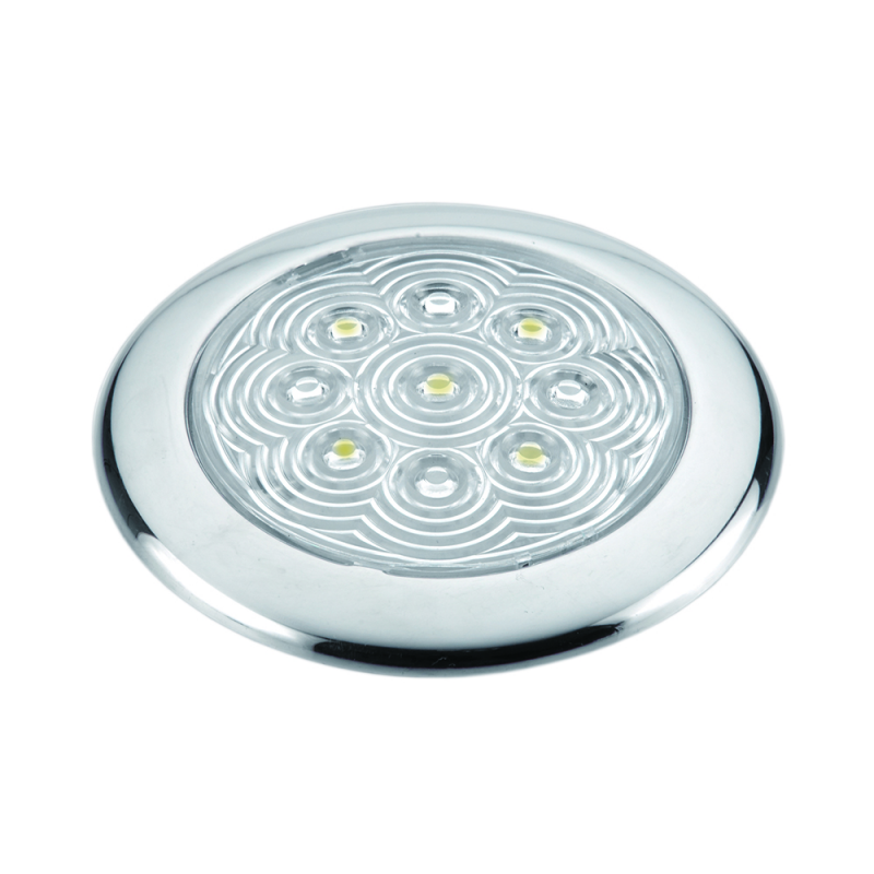 A.A.A. Plafoniera Inox a 5 Led Diametro mm 94X11H 00701-WH