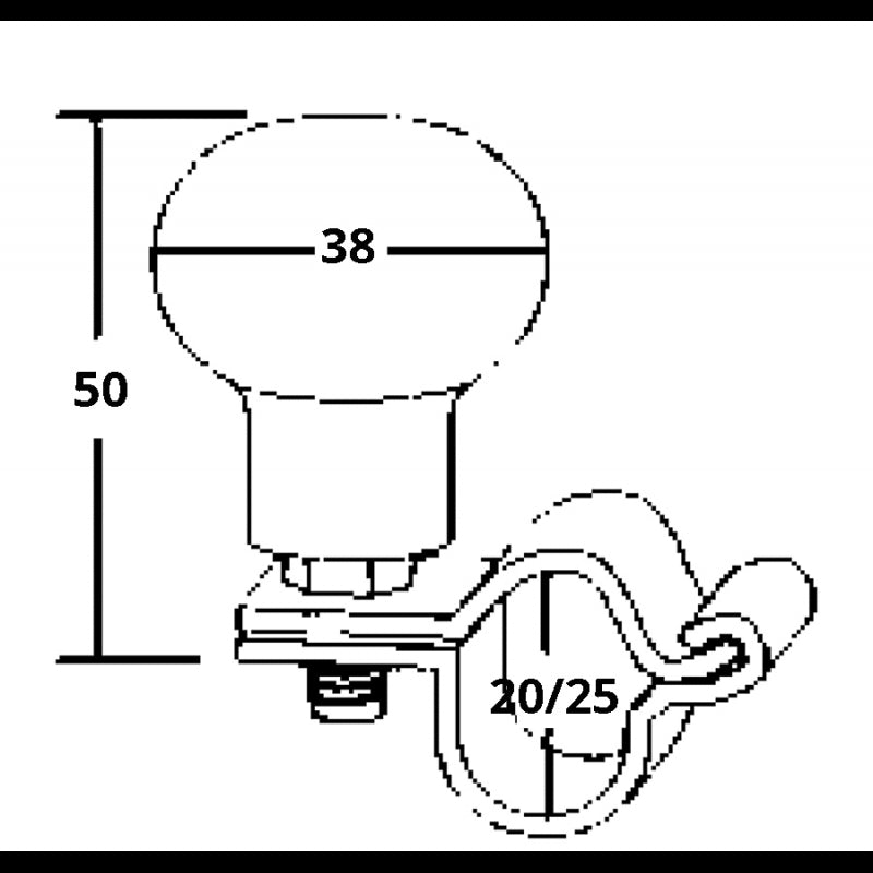 FNI Pomolo Girevole Inox HF08-172