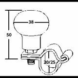 FNI Pomolo Girevole Inox HF08-172