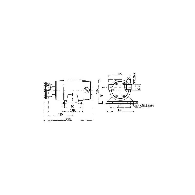 Ankerbilgenpumpe Wasserpumpe EP60 24 V 3327