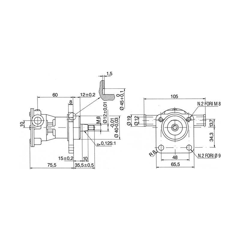 Ancor Pompa Autoadescante Pff12 298 girante raffreddamento motore