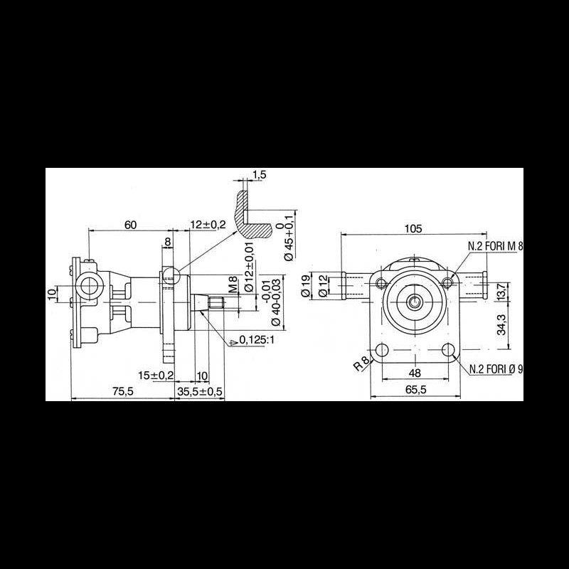 Ancor Pompa Autoadescante Pff12 298 girante raffreddamento motore