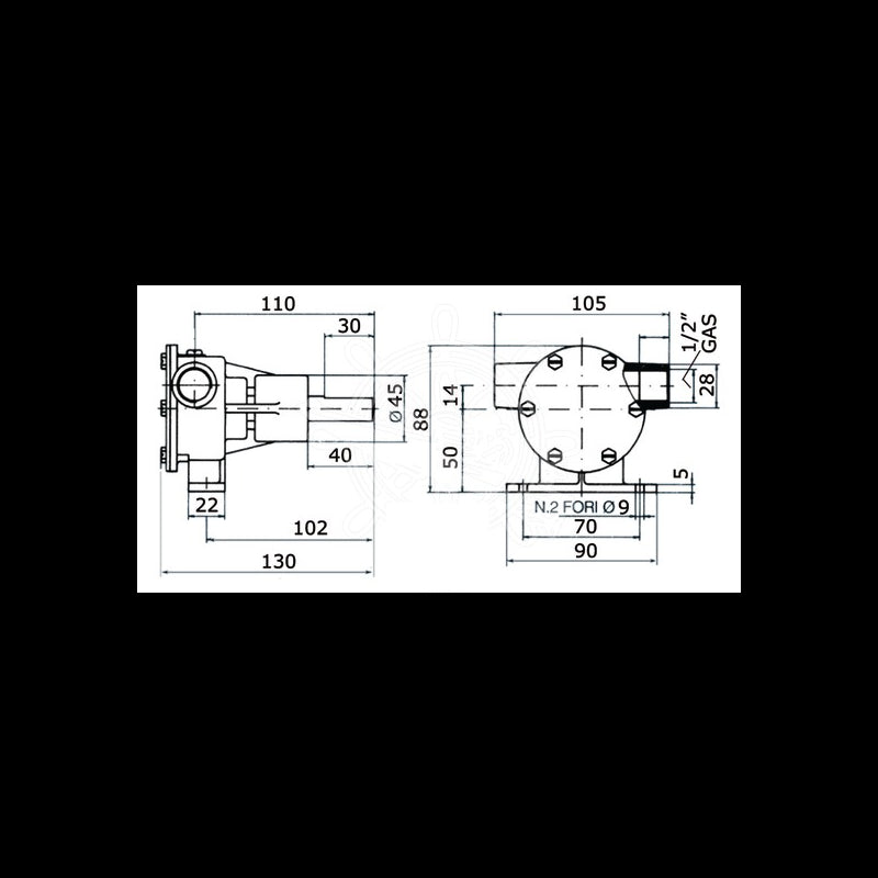 Ancor Pompa Autoadescante Pm16 2018 girante raffreddamento motore
