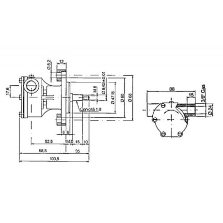 Ancor Pompa Autoadescante St139 2027 girante raffreddamento motore