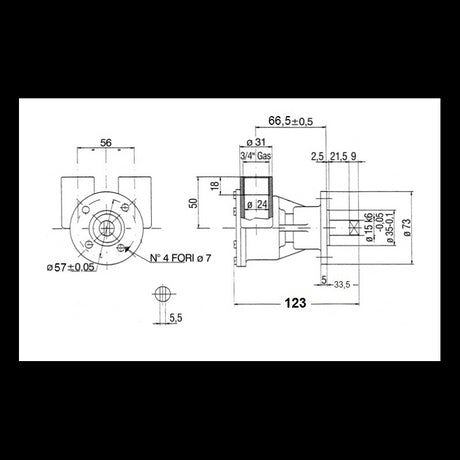 Ancor Pompa Autoadescante St143 2351 girante raffreddamento motore