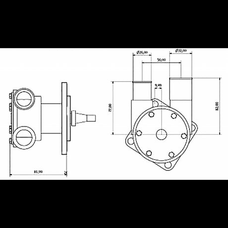 Ancor Pompa Autoadescante St347 5893 girante raffreddamento motore