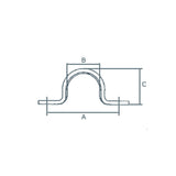Puente de acero inoxidable FNI mm 32X16H 60104
