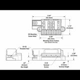Blue Sea St Blade 4 Way Fuse Holder 5045-BSS