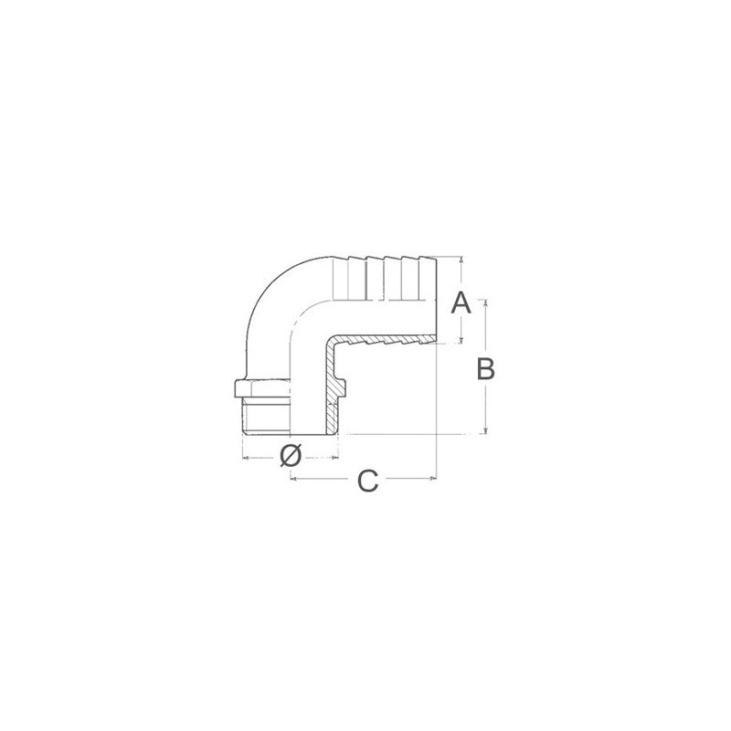 Guidi Portagomma Curvo Da 1/4X8 110 1/4X8