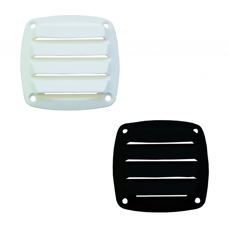 AAA Lufteinlass aus weißem Nylon, 85 x 85 mm, 13534-WH