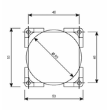 Cbe Presa 230 V Italiana con Coperchio 270392