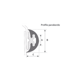 Tessilmare Profilo Radial mm 30 Bianco Mt 16 130-141-007