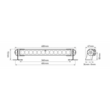 Hella Marine Sea Hawk Proiettore 350 Bianco Illuminazione Diffusa nautica 2LT 958 040-711