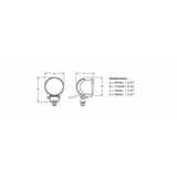 Hella Marine Proiettore a Led M70 Raggio Corto nautica 1G0 996 476-521