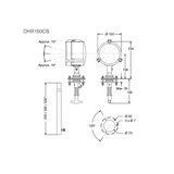 Den Haan Rotterdam Proiettore Dhr a Led Diametro mm 150 150CB-LED