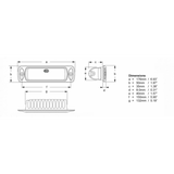Hella Marine Sea Hawk Proiettore R Incasso Illuminazione Diffusa nautica 2LT 980 577-011